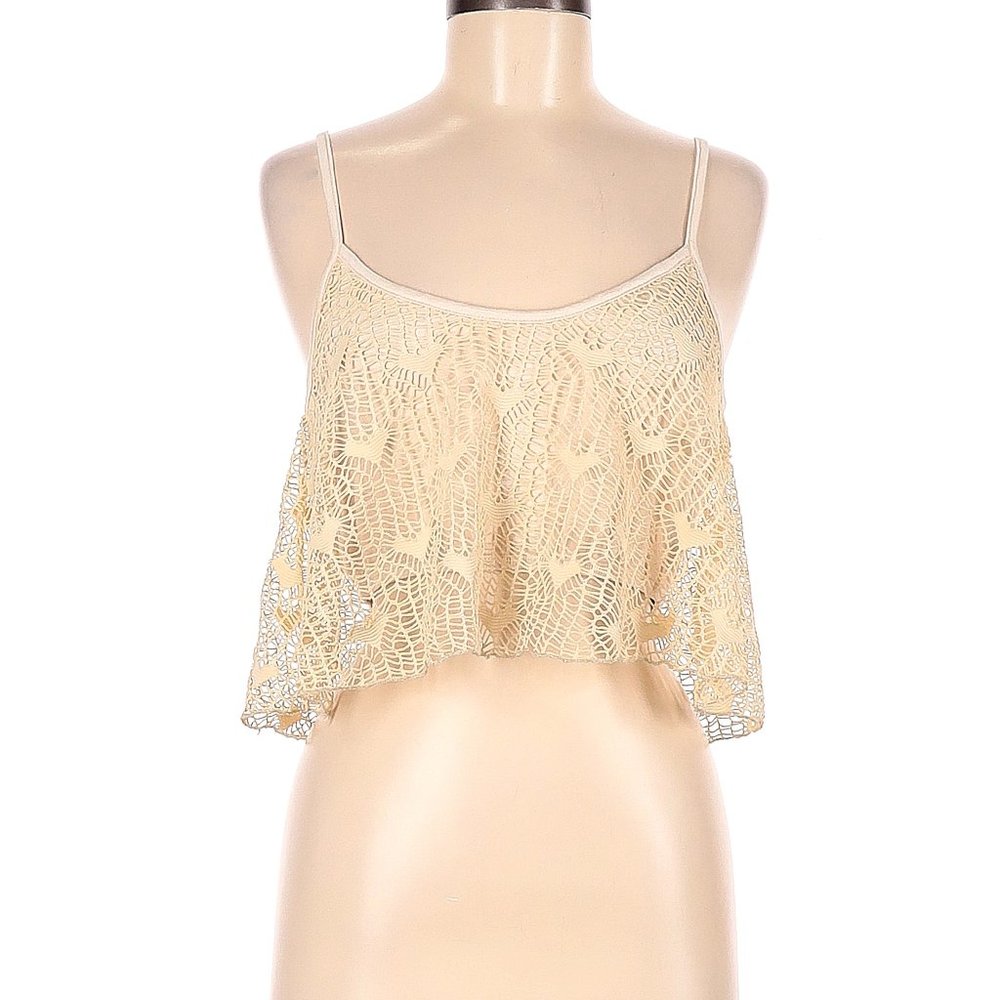 Surf Gypsy Ivory Sleeveless Top Size Medium